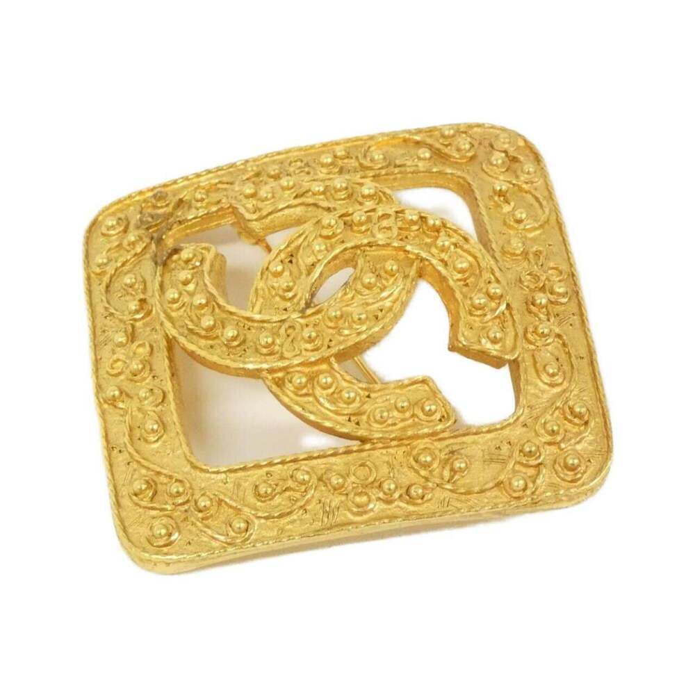 CHANEL Gold Brooch